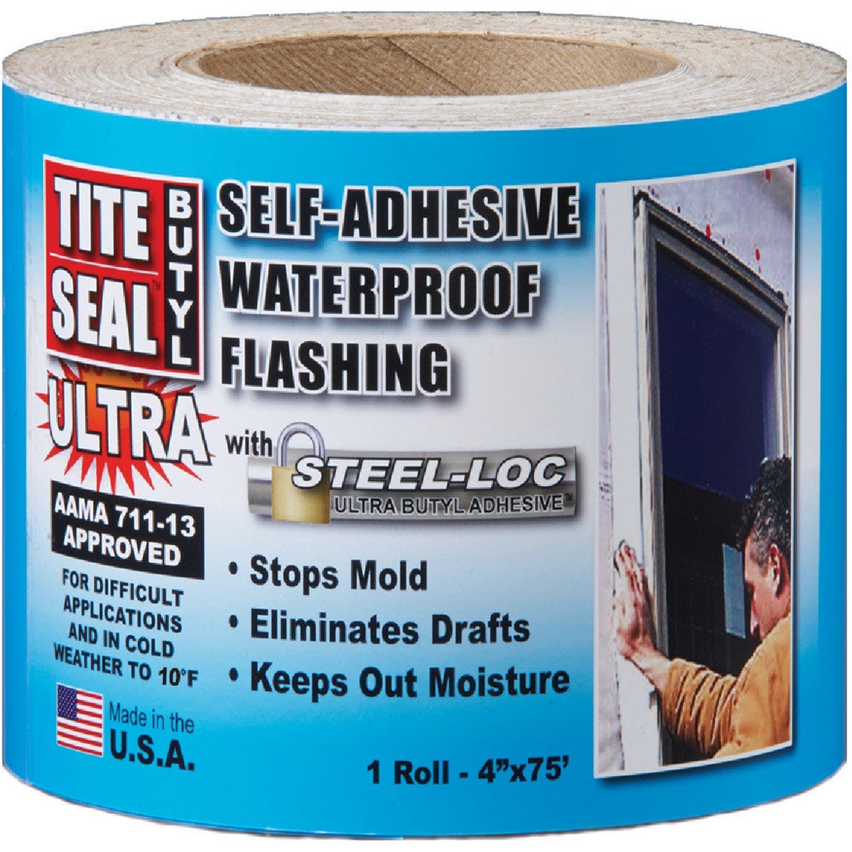 Tite Seal Butyl Ultra Window Tape 4" x 75' roll- - photo 2