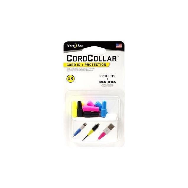 Nite Ize CordCollar Cord ID + Protection, Assorted (8-Pack)