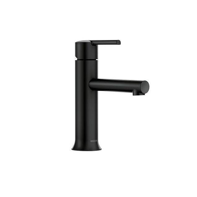 Moen Arlys Matte Black Single-Handle Low-Profile Bathroom Faucet