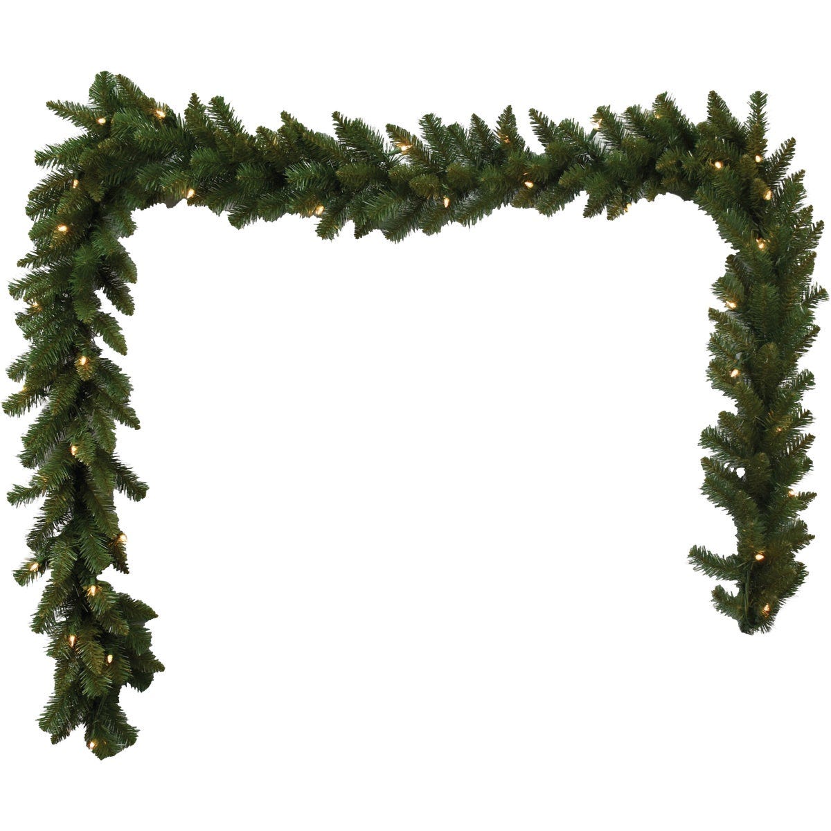 Holiday Wonderland 9 Ft. 200-Tip Prelit Multi-Color Incandescent PVC Garland