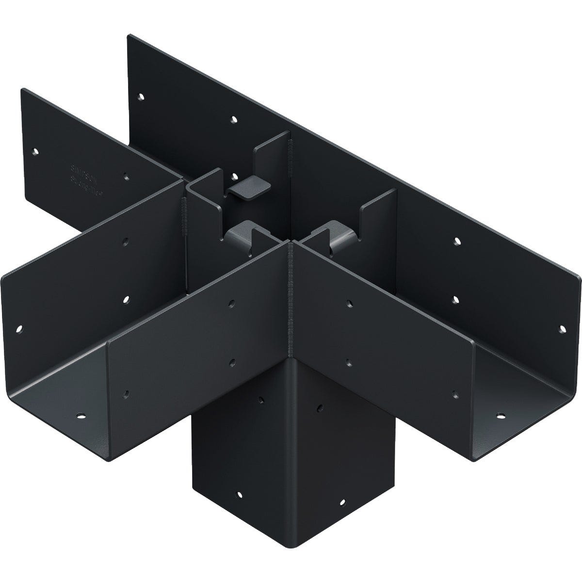Simpson Strong-Tie Outdoor Accents Sage System Black Powder-Coated Middle-T Connector for 4x4 with Screws - photo 3