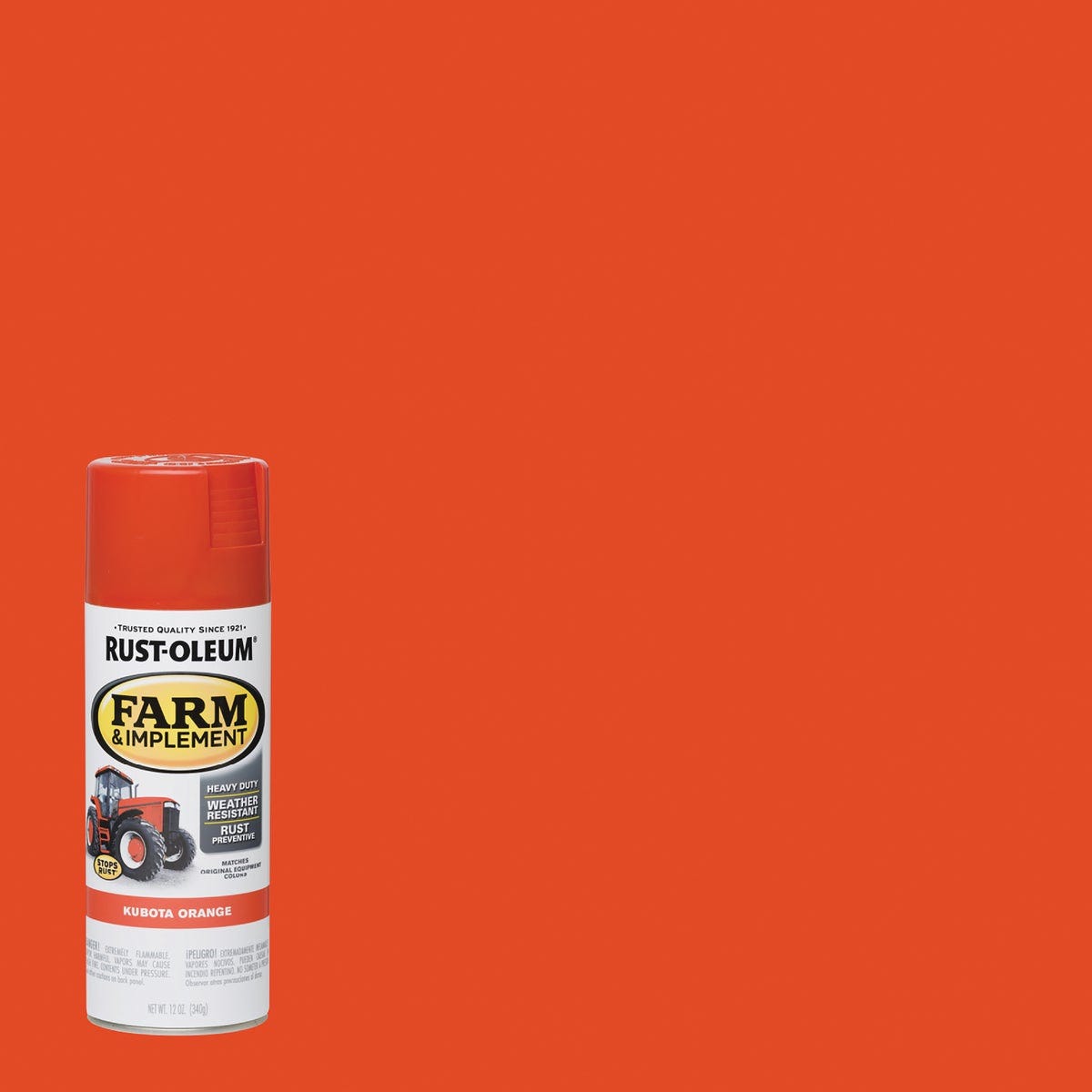 Rust-Oleum 12 Oz. Kubota Orange Farm & Implement Spray Paint Rust-Oleum 12 Oz. Kubota Orange Farm & Implement Spray Paint