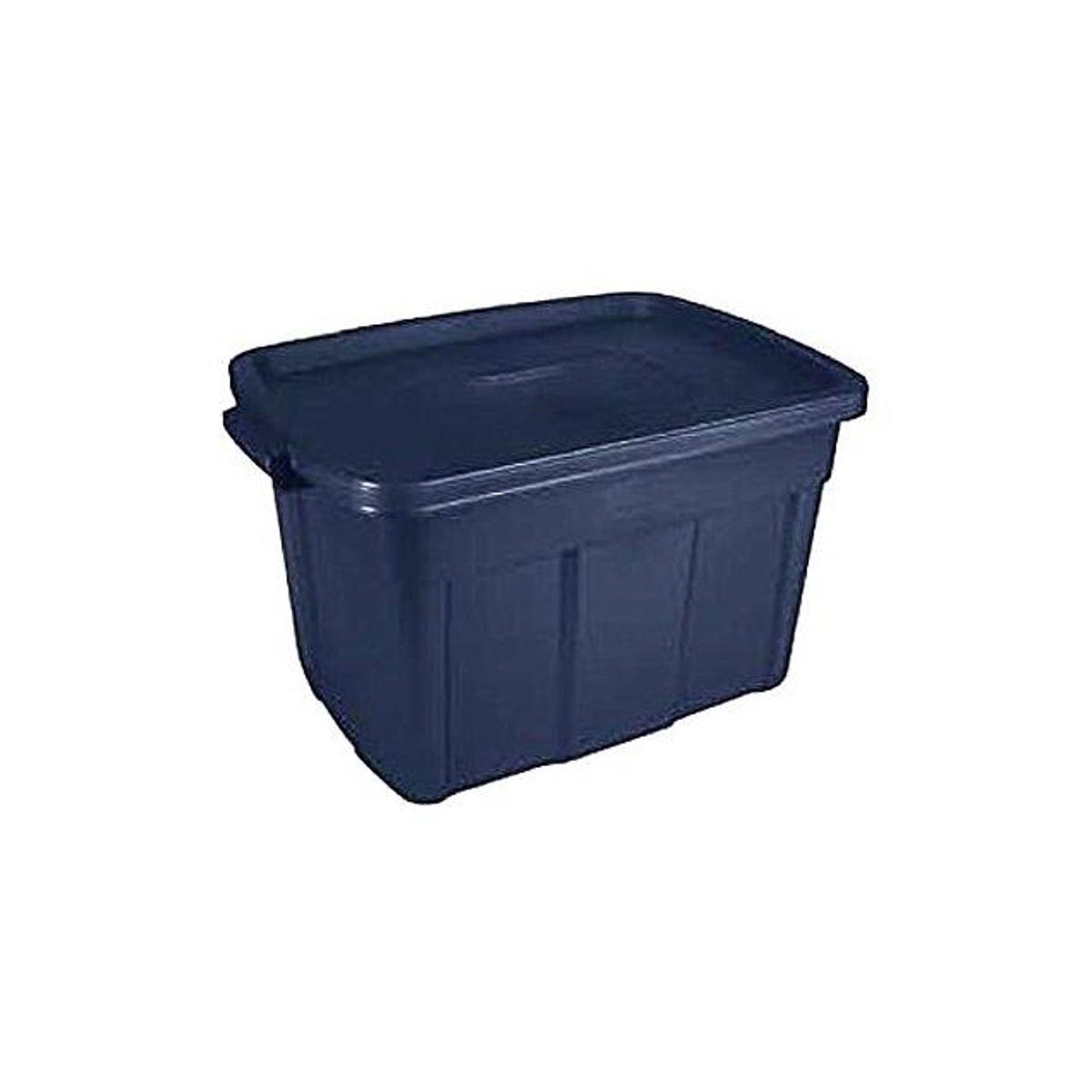 Rubbermaid 25-Gal. Dark Indigo Metallic Roughneck Storage Tote Rubbermaid 25-Gal. Dark Indigo Metallic Roughneck Storage Tote