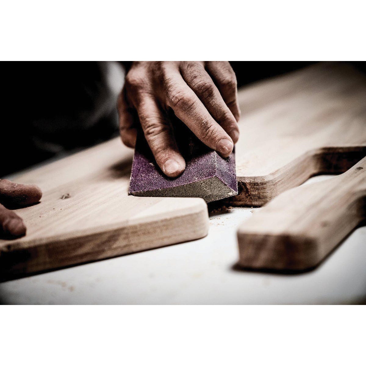 3M Pro Grade Precision 2.5 In. x 4.5 In. x 1 In. 320 Grit Extra Fine 3-in-1 Sanding Sponge - photo 4