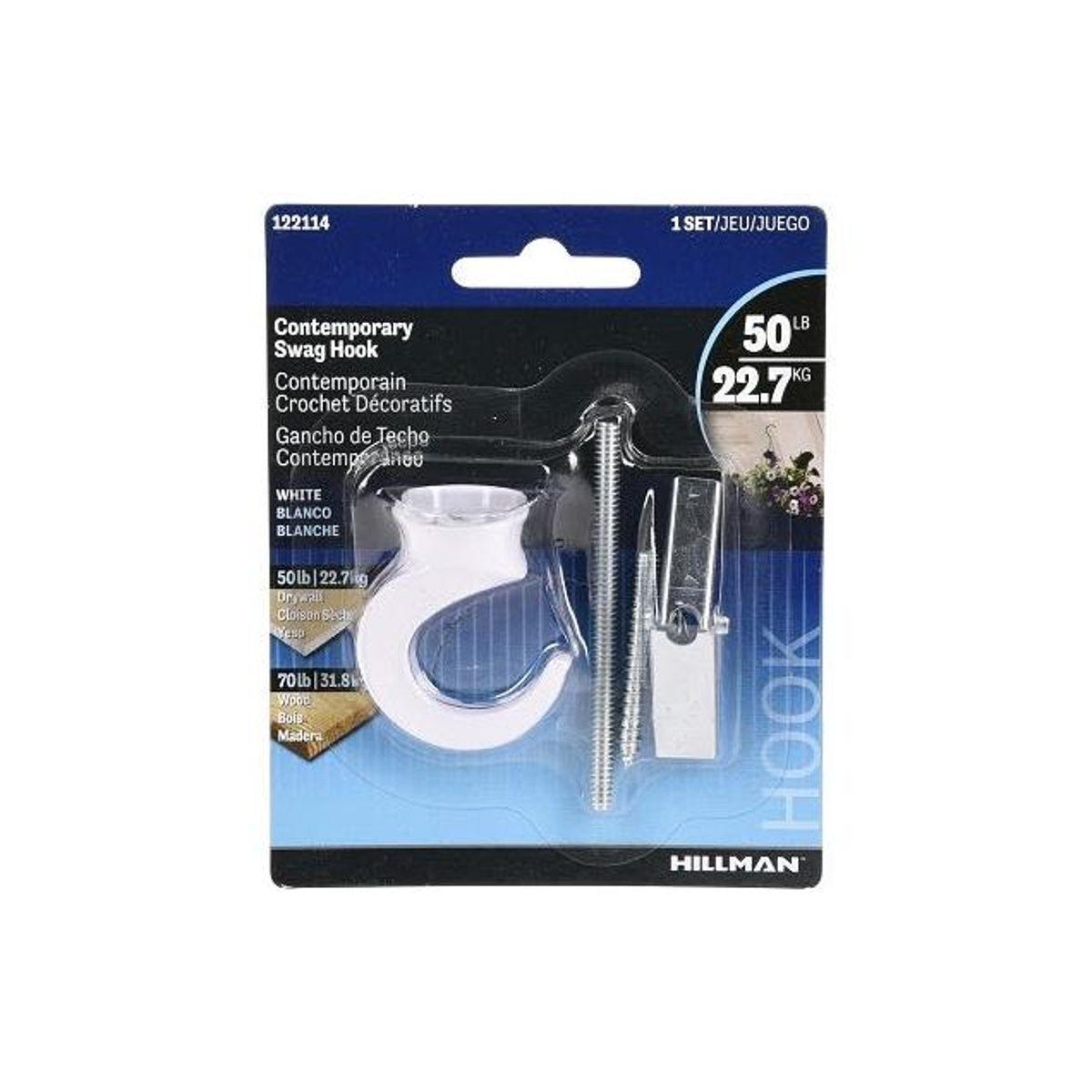 OOK 50 Lb. White Contemporary Swag Hook - photo 2