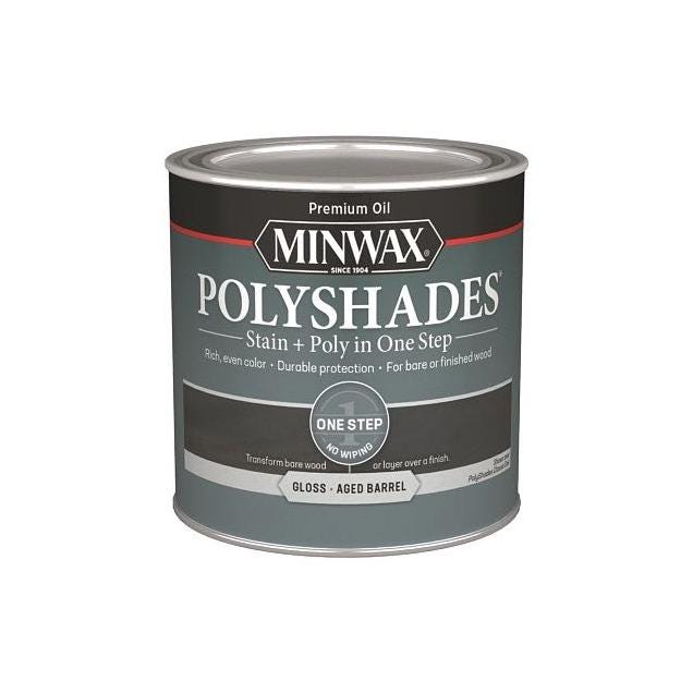 Minwax 1/2 Pt. Gloss-Aged Barrel Polyshades Stain & Poly Finish