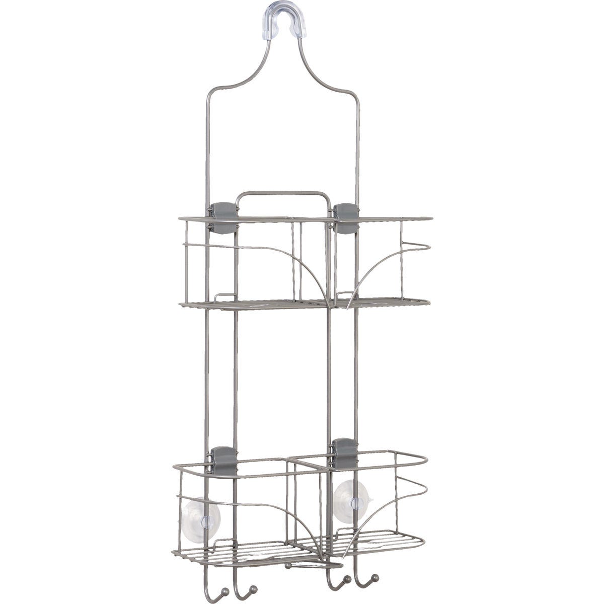 Zenna Home 10-1/4 In. x 24-3/4 In. Satin Nickel Expandable Hanging Shower Caddy - photo 2