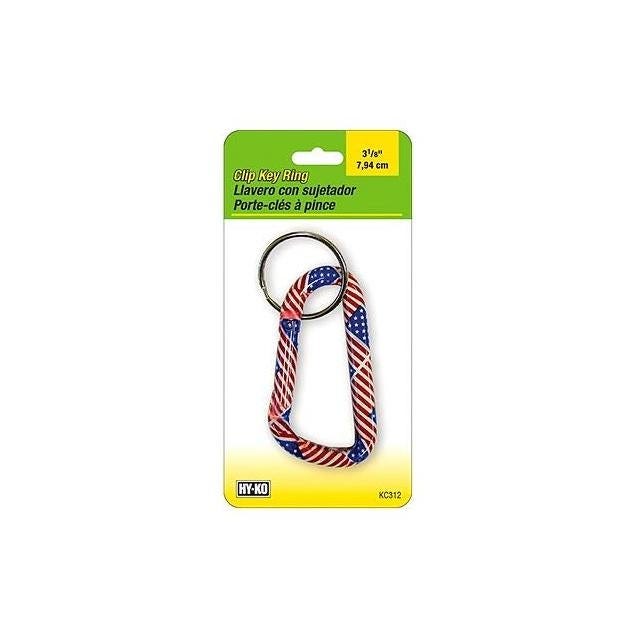 Hy-Ko Flag Design Large Carabineer & Keychain Hy-Ko Flag Design Large Carabineer & Keychain