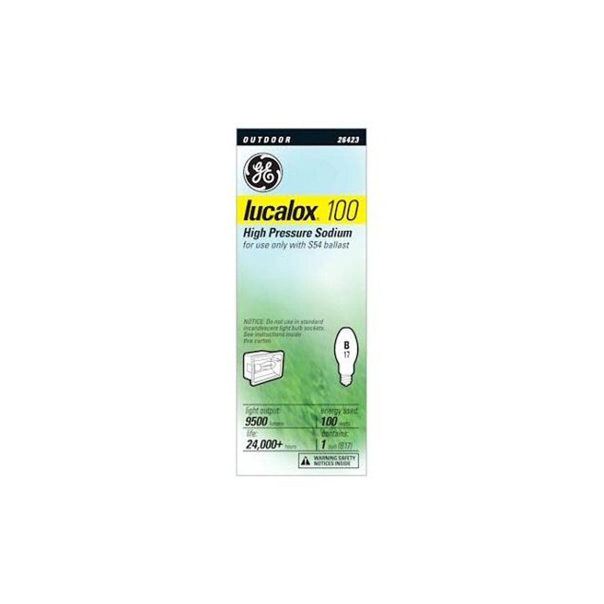 GE 100W Lucolux High Pressure Sodium Light Bulb