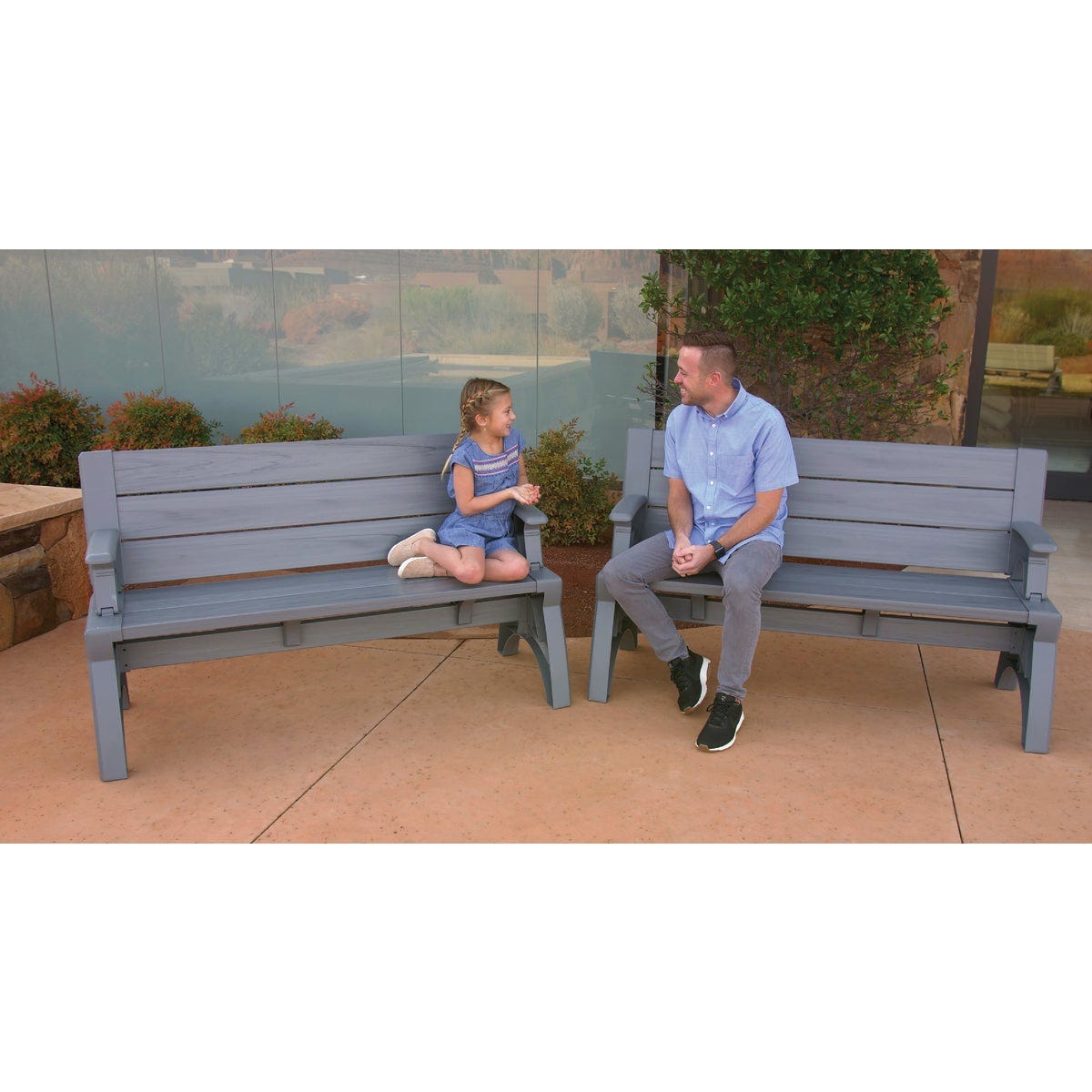 Convert A Bench 58 In. L Gen 2 XL Platinum Gray Foldable Bench - photo 3 Convert A Bench 58 In. L Gen 2 XL Platinum Gray Foldable Bench - photo 3