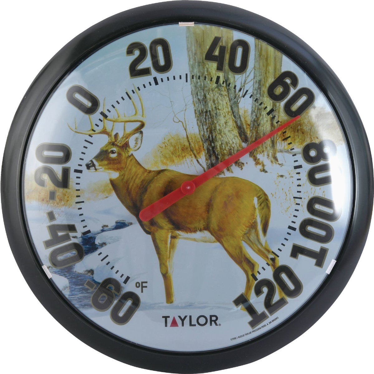 Taylor 13-1/2" Fahrenheit -60 To 120 Outdoor Wall Thermometer