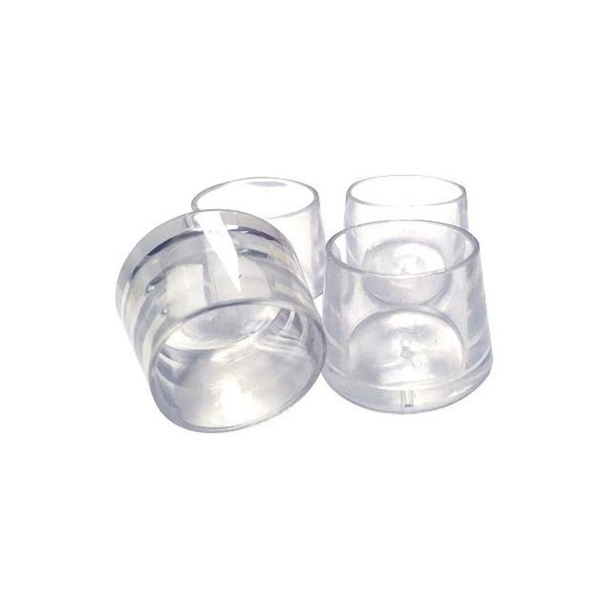 Shepherd 1-1/8In. Clear Thermoplastic Elastomer Leg Tips (4-Pack) Shepherd 1-1/8In. Clear Thermoplastic Elastomer Leg Tips (4-Pack)