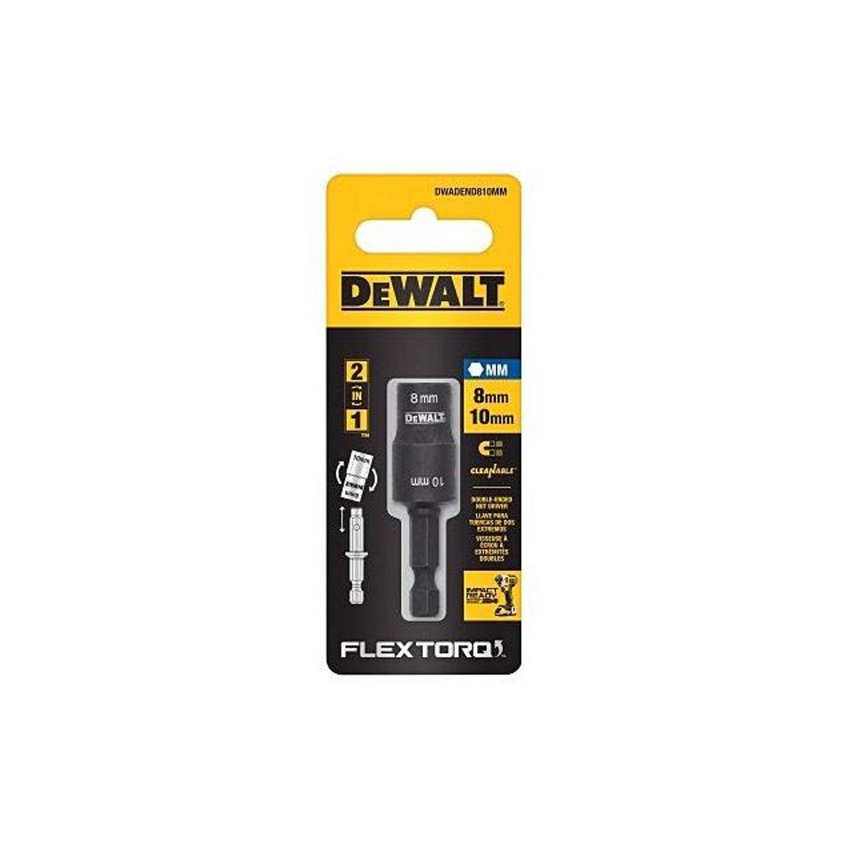 DeWalt FlexTorq 8 & 10mm Impact Ready Double-Ended Nut Driver