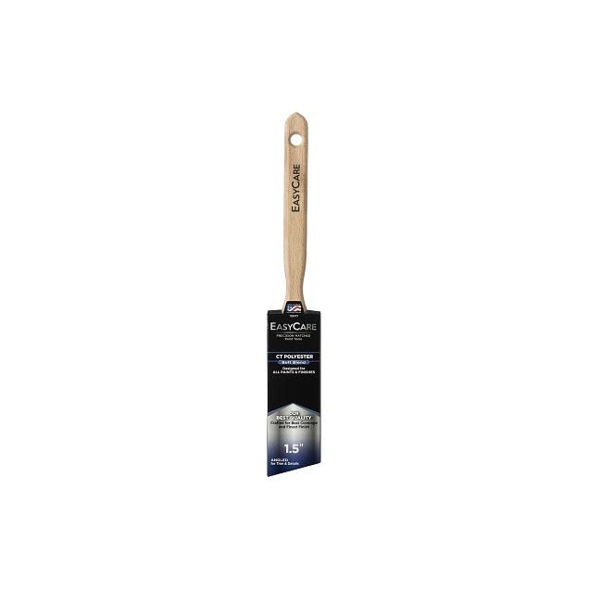 EasyCare 1-1/2 In. Wood Handle Angled Sash Paint Brush EasyCare 1-1/2 In. Wood Handle Angled Sash Paint Brush
