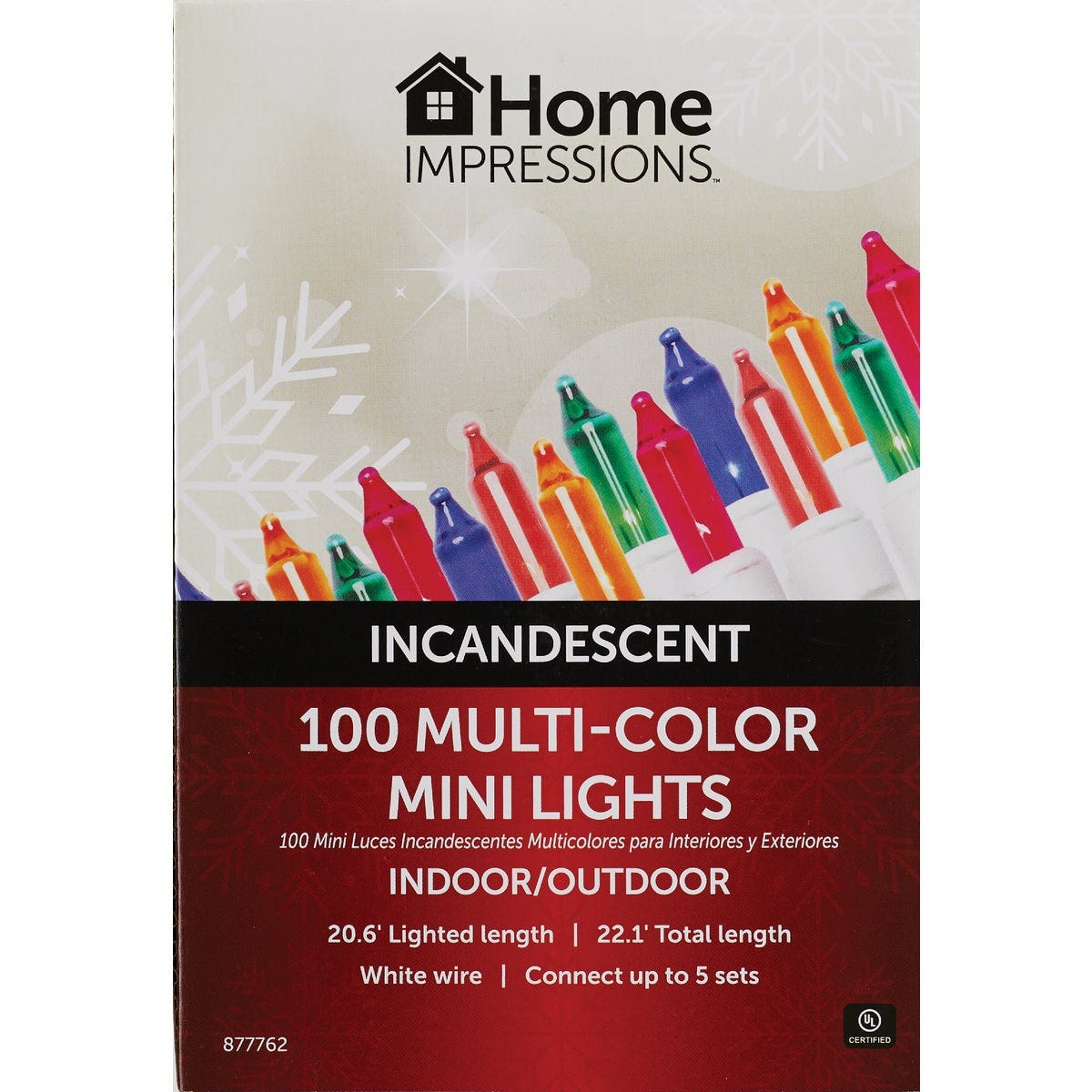 Home Impressions Multi 100-Bulb Mini Incandescent String Light Set with White Wire - photo 2