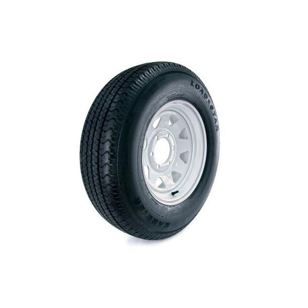 Kenda Loadstar Karrier Radial 225/75R-15 LRD 6-Hole Custom Spoke Trailer Tire & Wheel Assembly Kenda Loadstar Karrier Radial 225/75R-15 LRD 6-Hole Custom Spoke Trailer Tire & Wheel Assembly
