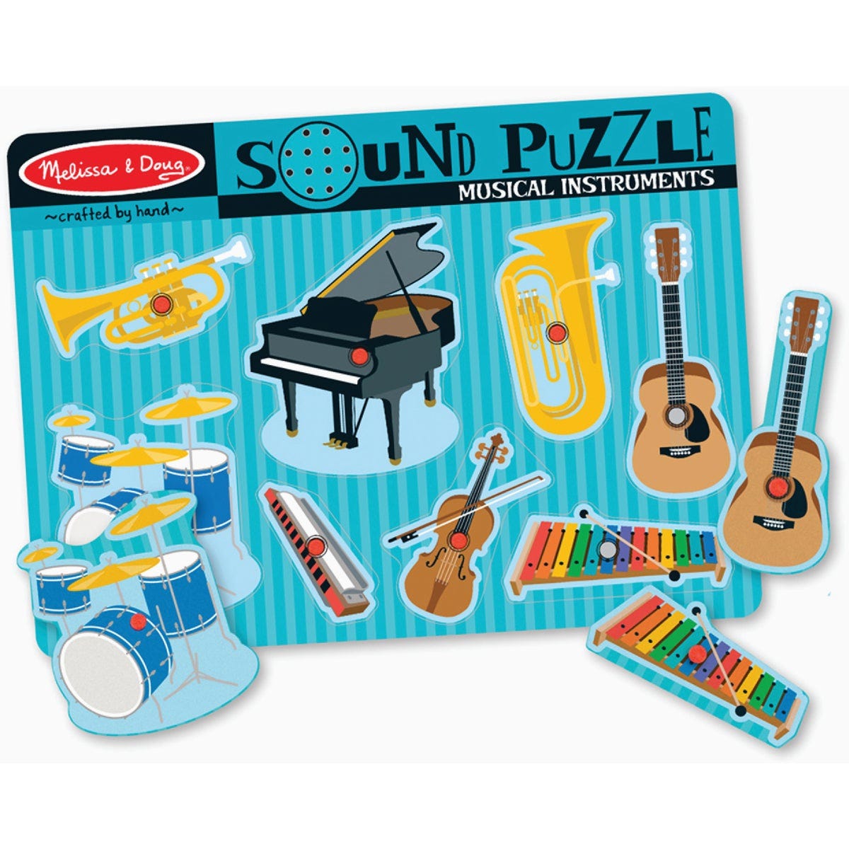 Melissa & Doug Musical Instruments Sound Puzzle, 8 Piece Melissa & Doug Musical Instruments Sound Puzzle, 8 Piece