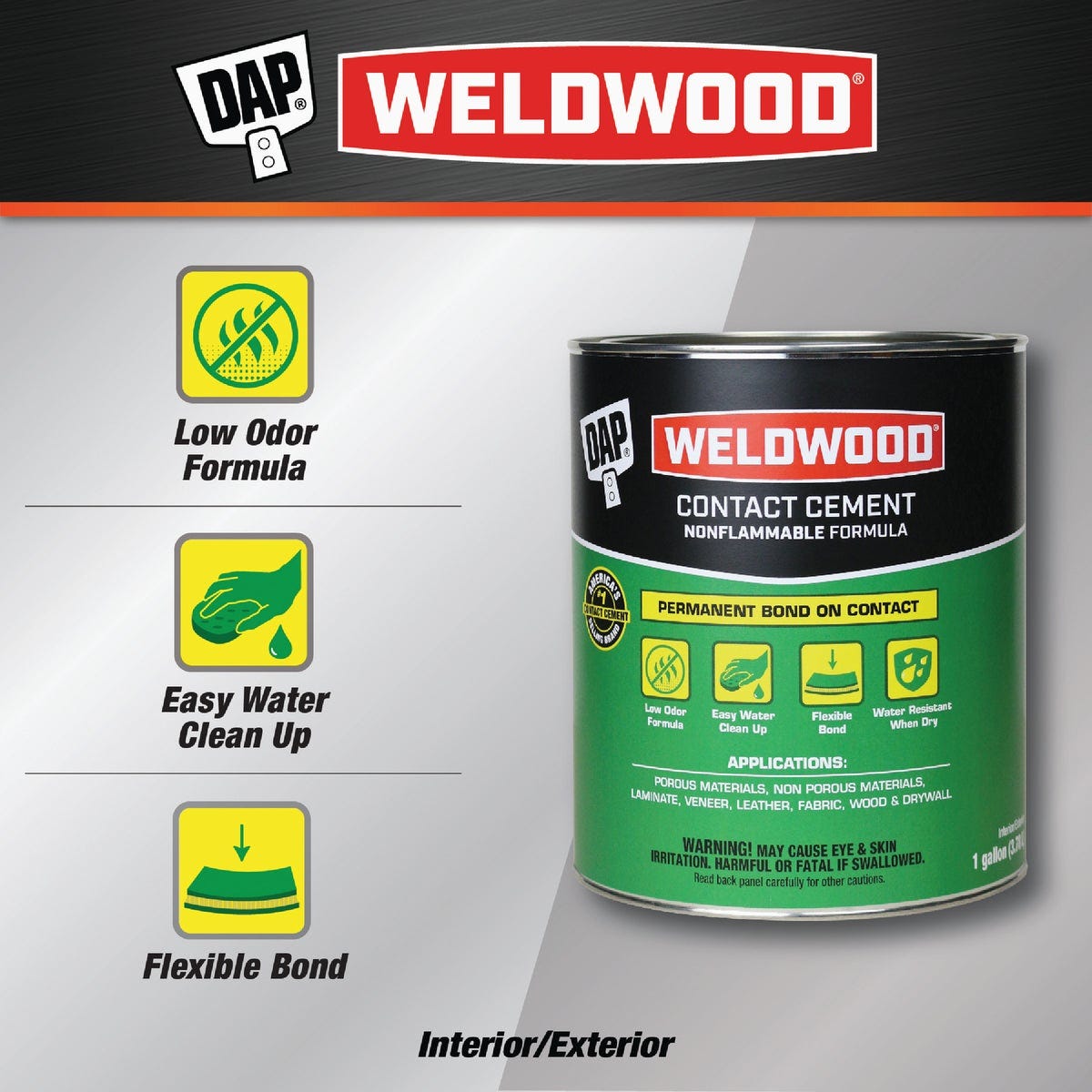 DAP Weldwood Gal. Nonflammable Contact Cement - photo 2 DAP Weldwood Gal. Nonflammable Contact Cement - photo 2