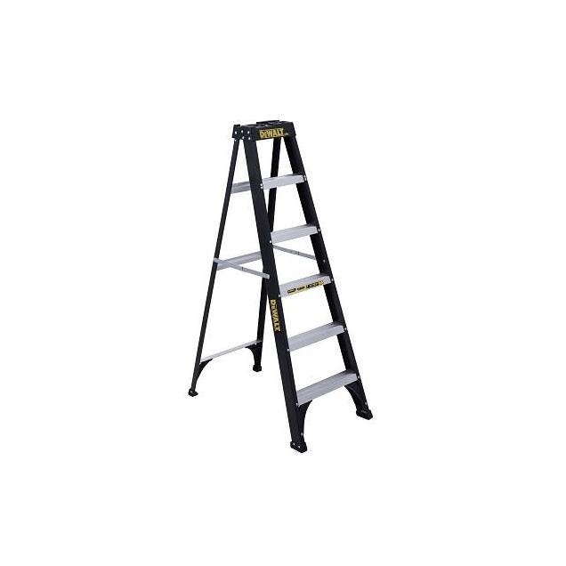 DEWALT 6 Ft. Fiberglass Step Ladder with 250 Lb. Load Capacity Type I Duty Rating DEWALT 6 Ft. Fiberglass Step Ladder with 250 Lb. Load Capacity Type I Duty Rating