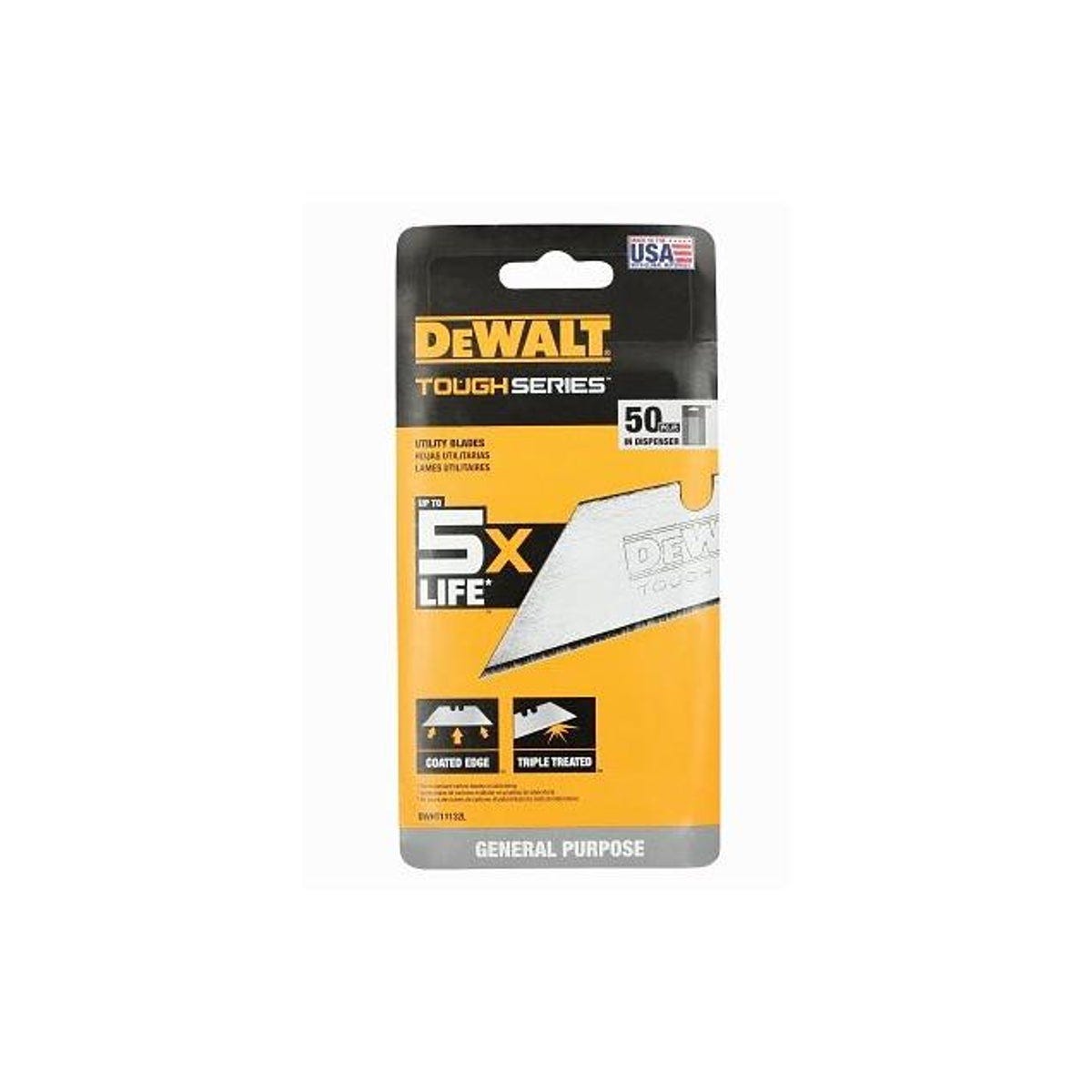 DeWalt Toughseries Carbide Utility Knife Blade (50-Pack)