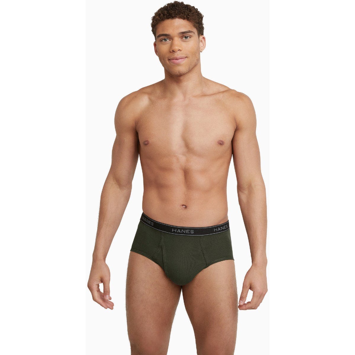 Hanes Men's L Dyed Cotton Briefs (6-Pack) - photo 2