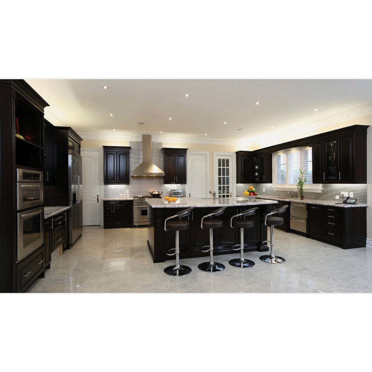 Feit Electric Edge-Lit 11 In. Nickel Round Disc 4-Way LED Flush Mount Light - photo 5