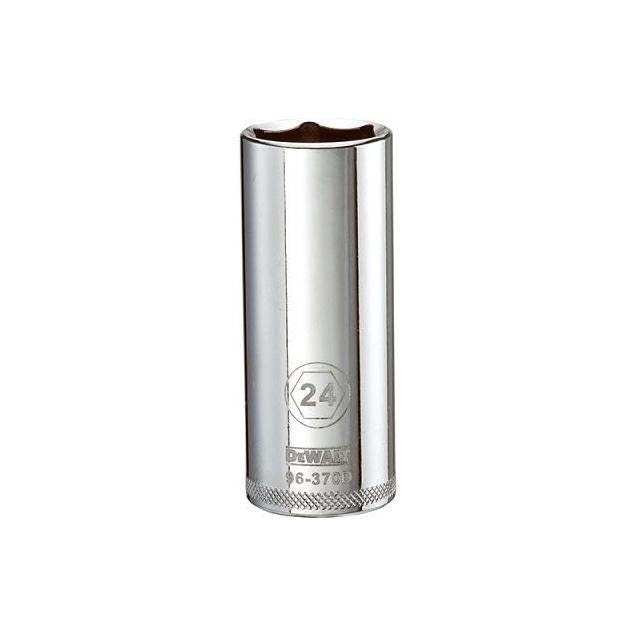 DeWalt 1/2 In. Drive 24mm 6-Point Deep Metric Socket