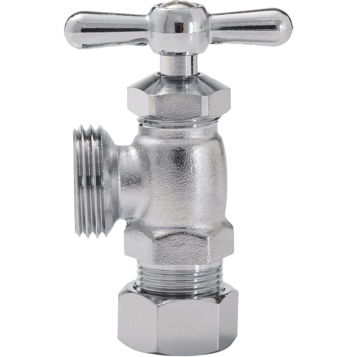 ProLine 1/2 In. COMP x 3/4 In. MHT Chrome Plated Brass Front Operated Washing Machine Valve - photo 2 ProLine 1/2 In. COMP x 3/4 In. MHT Chrome Plated Brass Front Operated Washing Machine Valve - photo 2