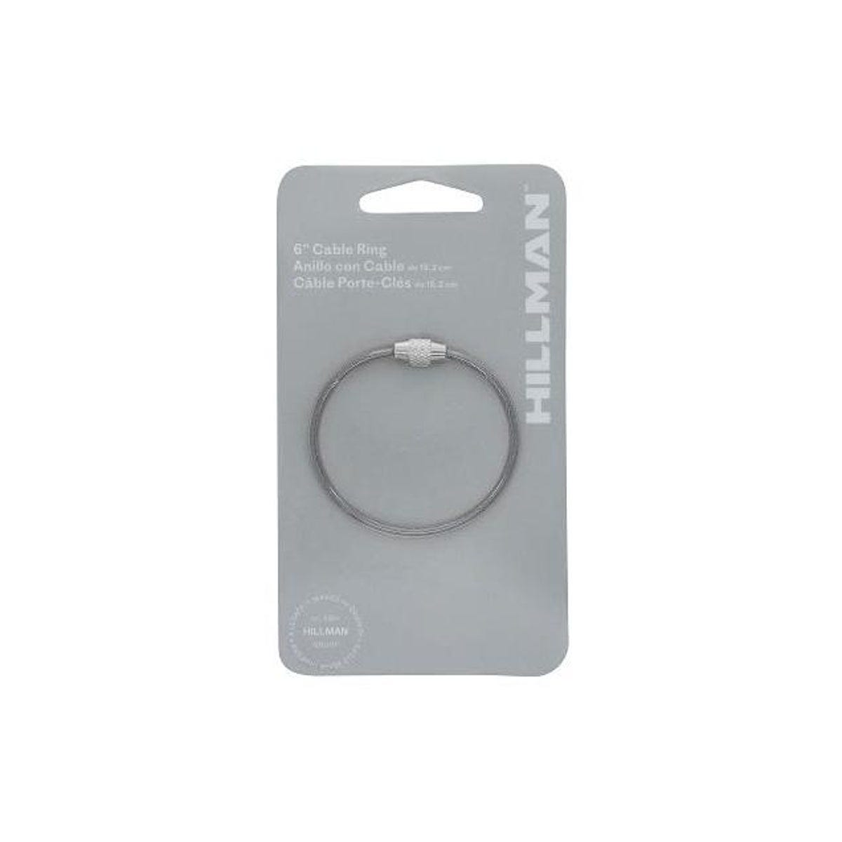 Hillman 6 In. Assorted Colors Cable Key Ring with Lock - photo 2