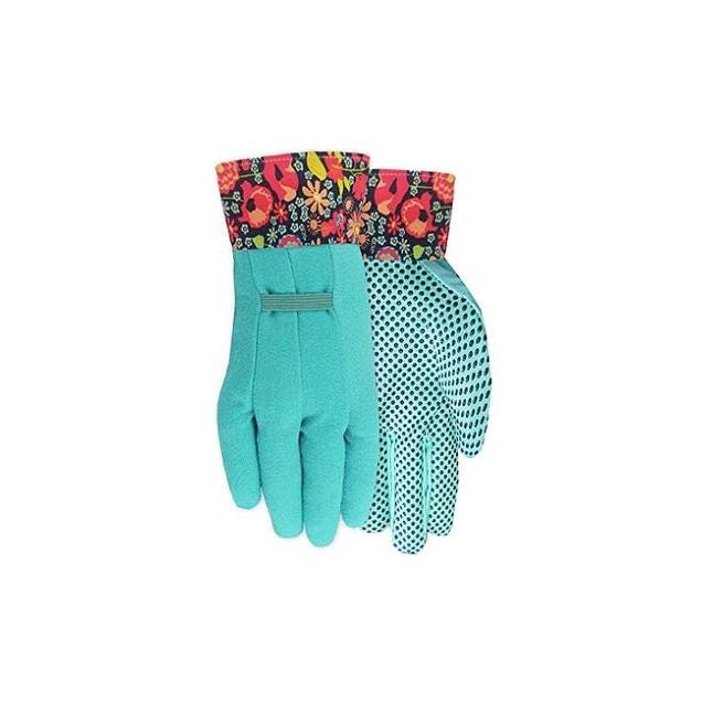 MidWest Quality Gloves Women's One Size Canvas Dot Gardening Gloves MidWest Quality Gloves Women's One Size Canvas Dot Gardening Gloves