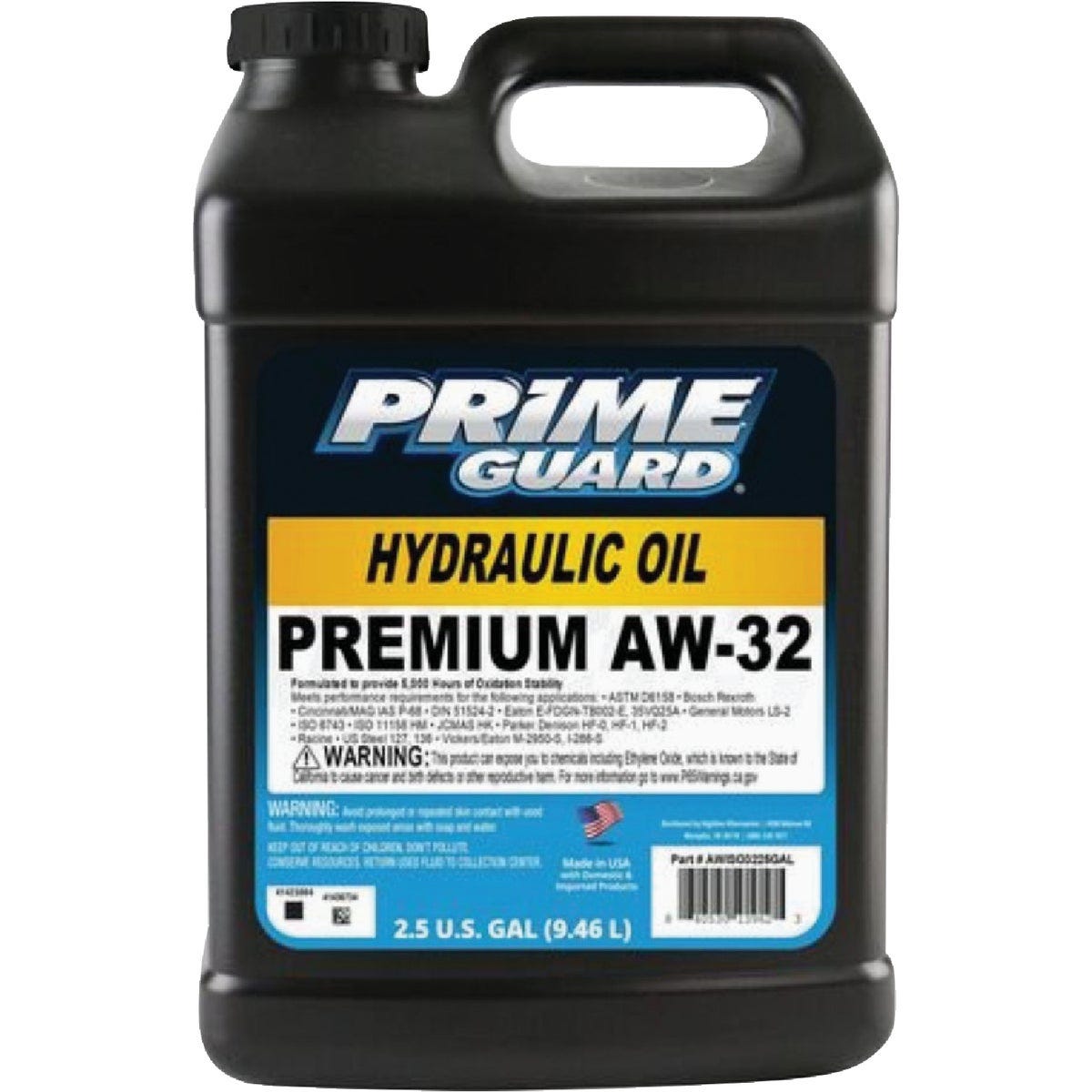 Prime Guard 2.5 Gal. AW-32 Hydraulic Oil Prime Guard 2.5 Gal. AW-32 Hydraulic Oil