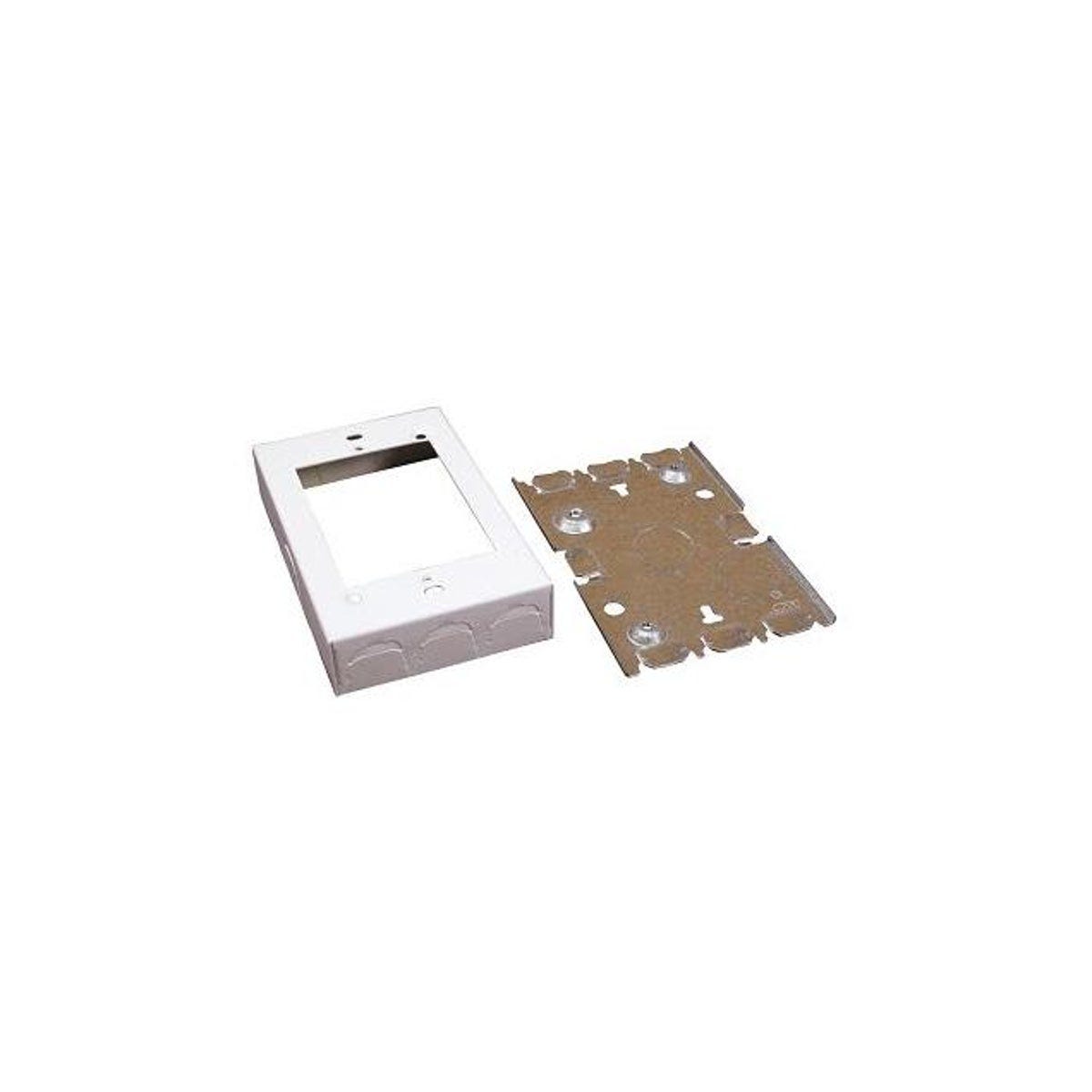 Wiremold 1 In. Depth White Metal Outlet Box Wiremold 1 In. Depth White Metal Outlet Box