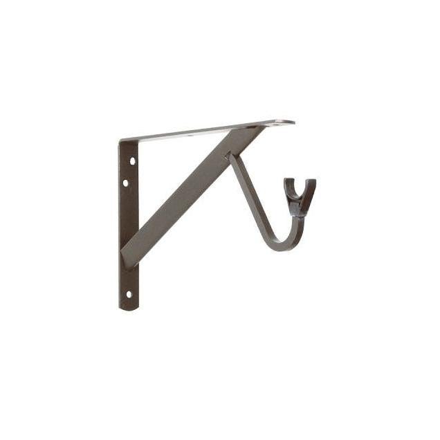 Knape & Vogt 11-1/4 In. Bronze Shelf & Rod Bracket Knape & Vogt 11-1/4 In. Bronze Shelf & Rod Bracket