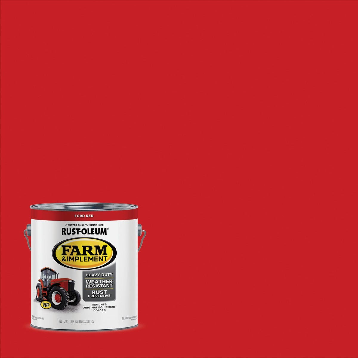 Rust-Oleum Farm & Implement Paint, Gloss Ford Red, 1 Gal. Rust-Oleum Farm & Implement Paint, Gloss Ford Red, 1 Gal.