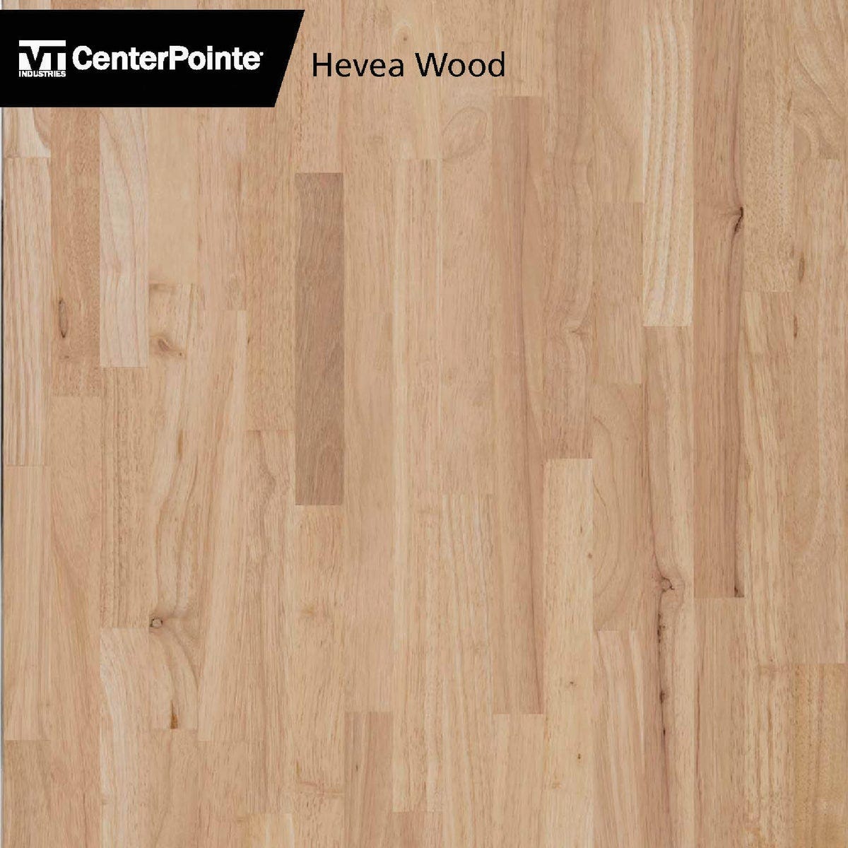 VT Industries CenterPointe 50 In. L x 25 In. D x 1.5 In. T Unfinished Hevea Wood Butcher Block Countertop with Square Edge - photo 4