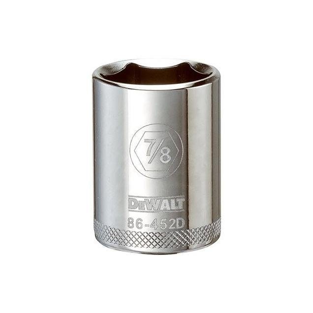 DeWalt 1/2 In. Drive 7/8 In. 6-Point Shallow Standard Socket