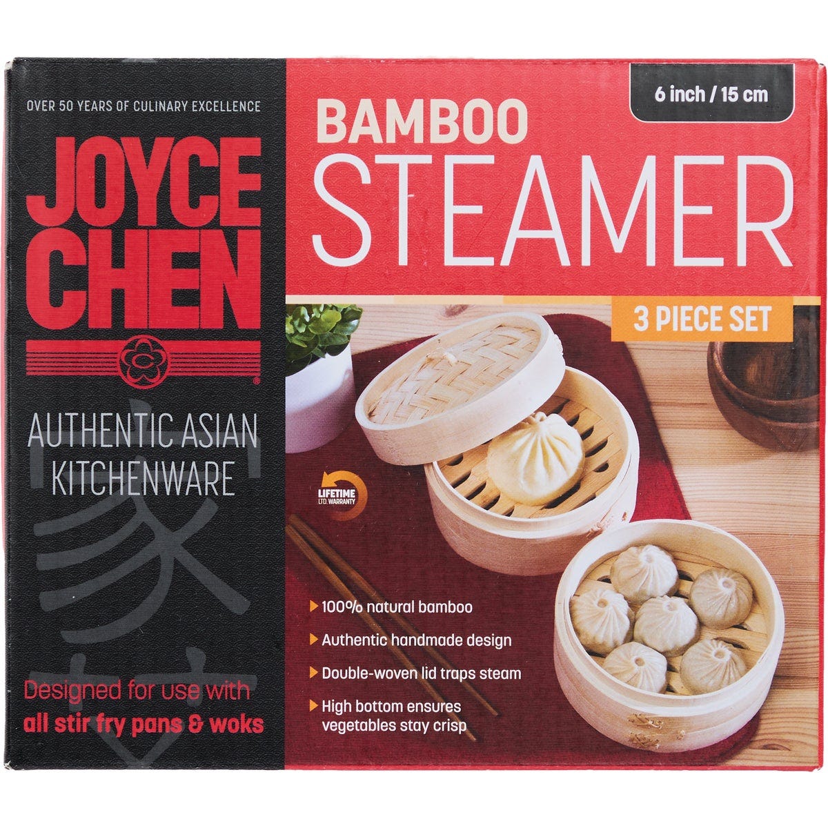 Joyce Chen 2-Tier 6 In. Bamboo Steamer Baskets - photo 2 Joyce Chen 2-Tier 6 In. Bamboo Steamer Baskets - photo 2