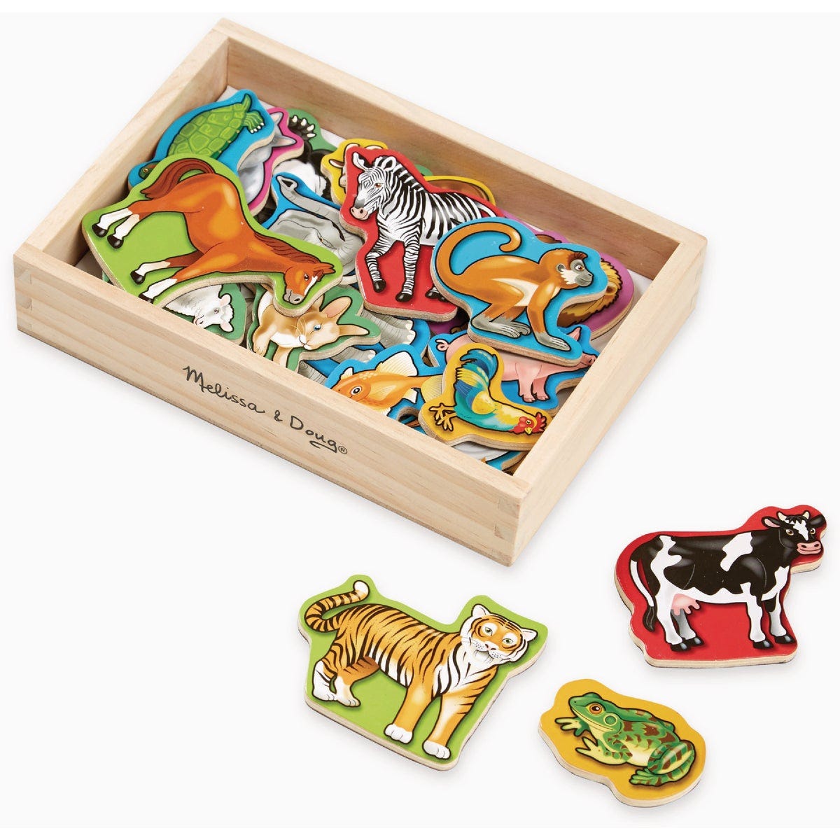 Melissa & Doug Wooden Animal Magnets