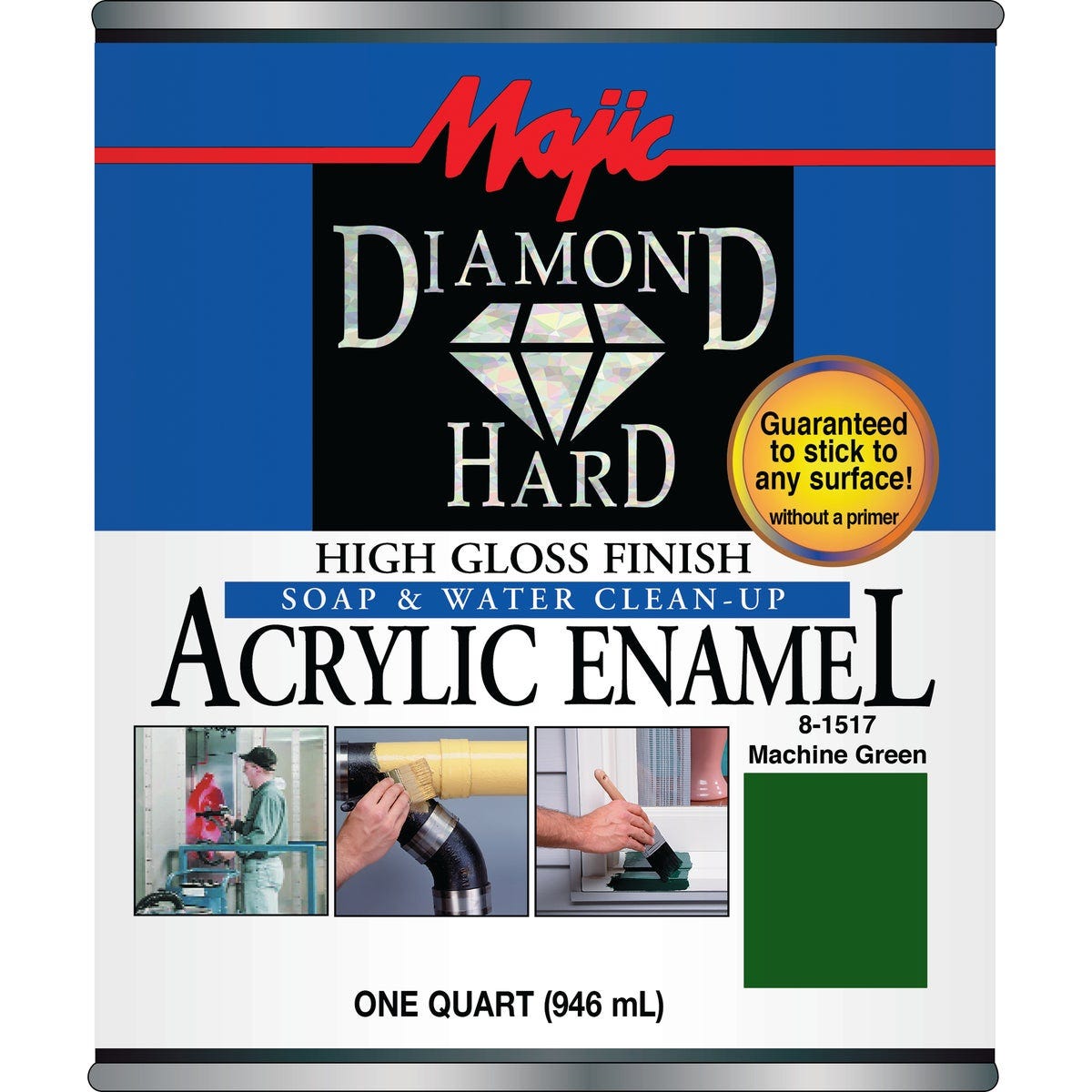 Majic Diamond Hard Acrylic Enamel, Machine Green, 1 Qt. - photo 2