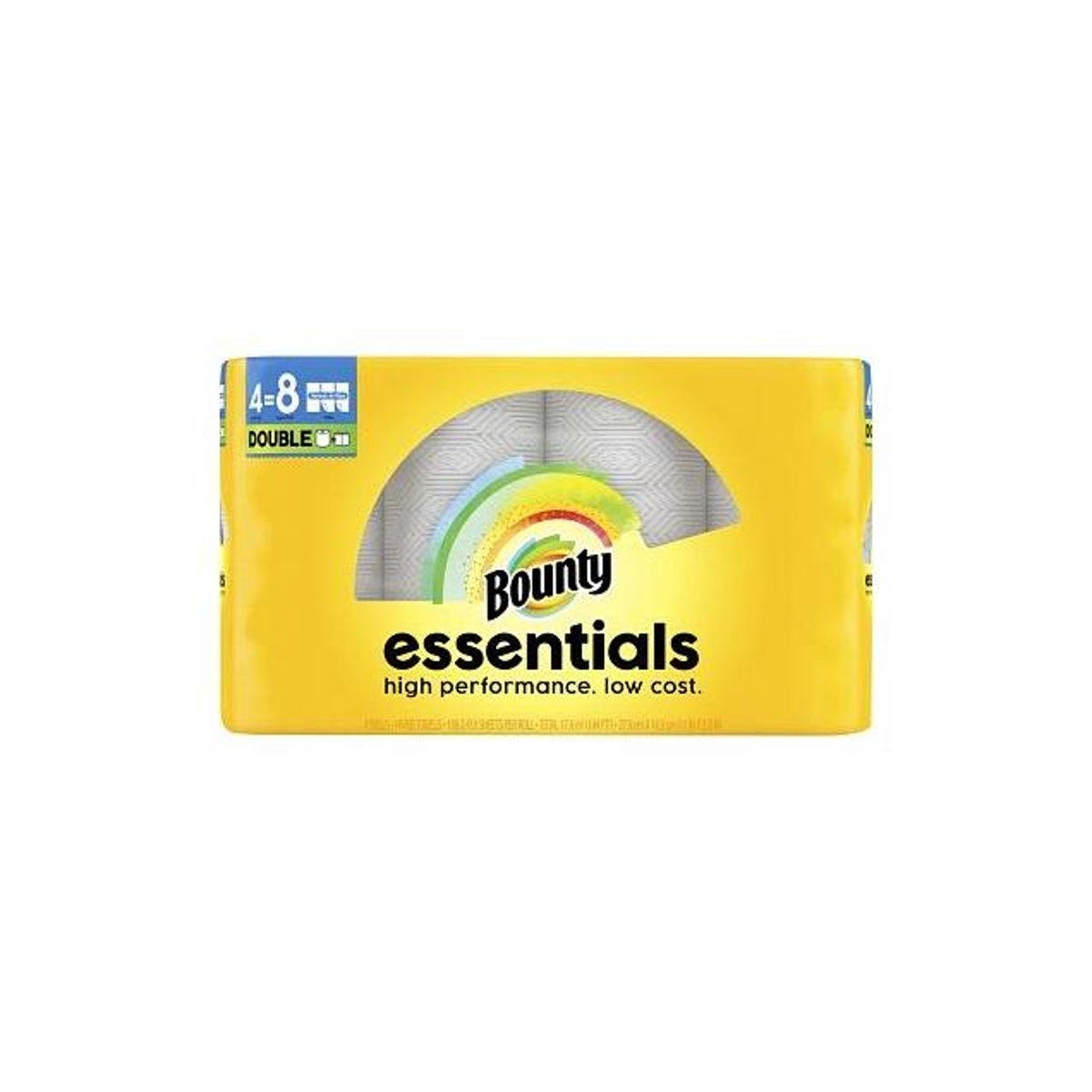 Bounty Essentials 4 Double Roll Paper Towels Bounty Essentials 4 Double Roll Paper Towels
