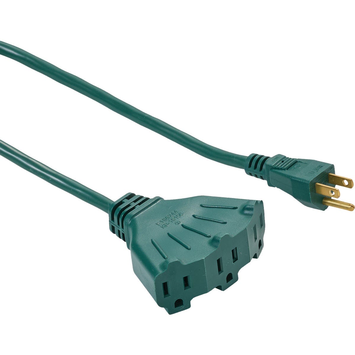 Master Electrician 8 Ft. 16/3 SJTW Green Triple Tap Outdoor Extension Cord - photo 4