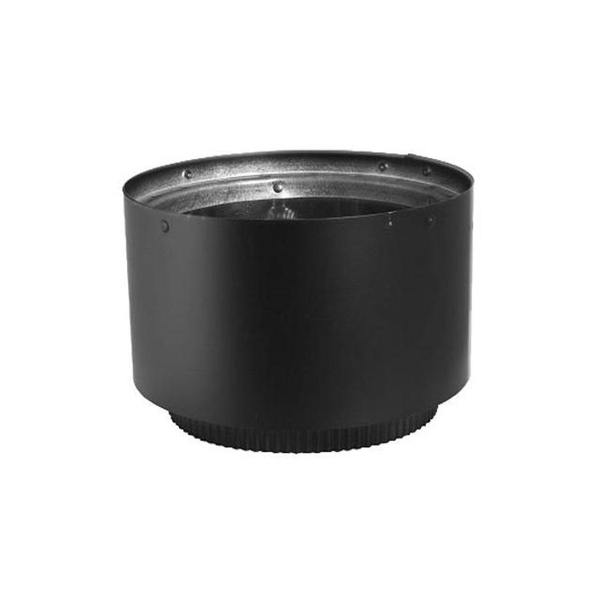 M&G DuraVent 6 In. Black Double-Wall Stainless Steel DVL Appliance Adapter