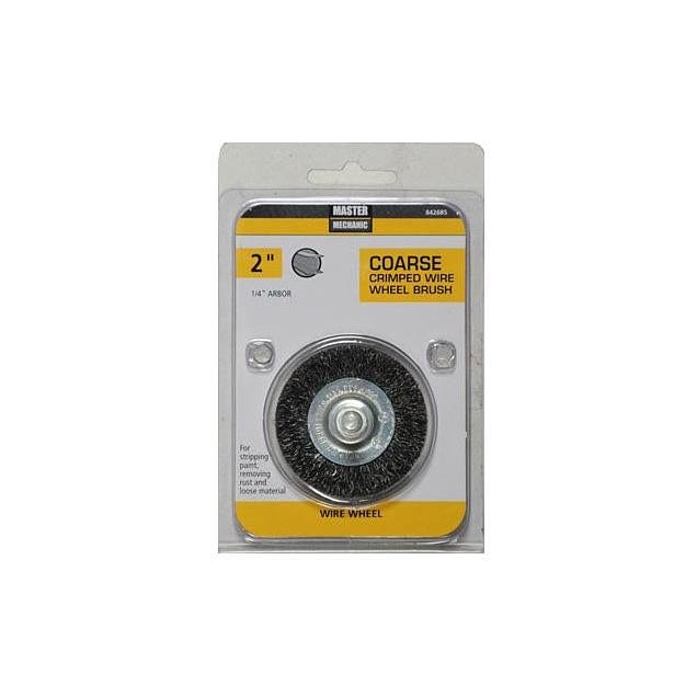 Master Mechanic 2 In. Coarse Drill-Mounted Wire Wheel Master Mechanic 2 In. Coarse Drill-Mounted Wire Wheel
