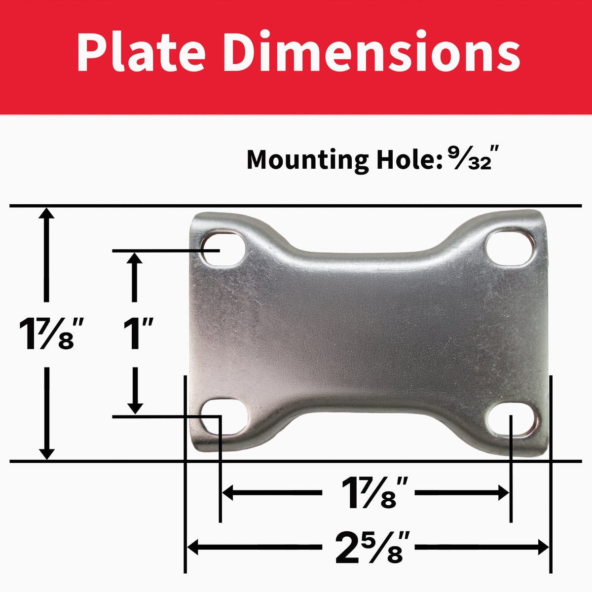 Colson 2 In. Gray TPR Rigid Plate Caster - photo 6