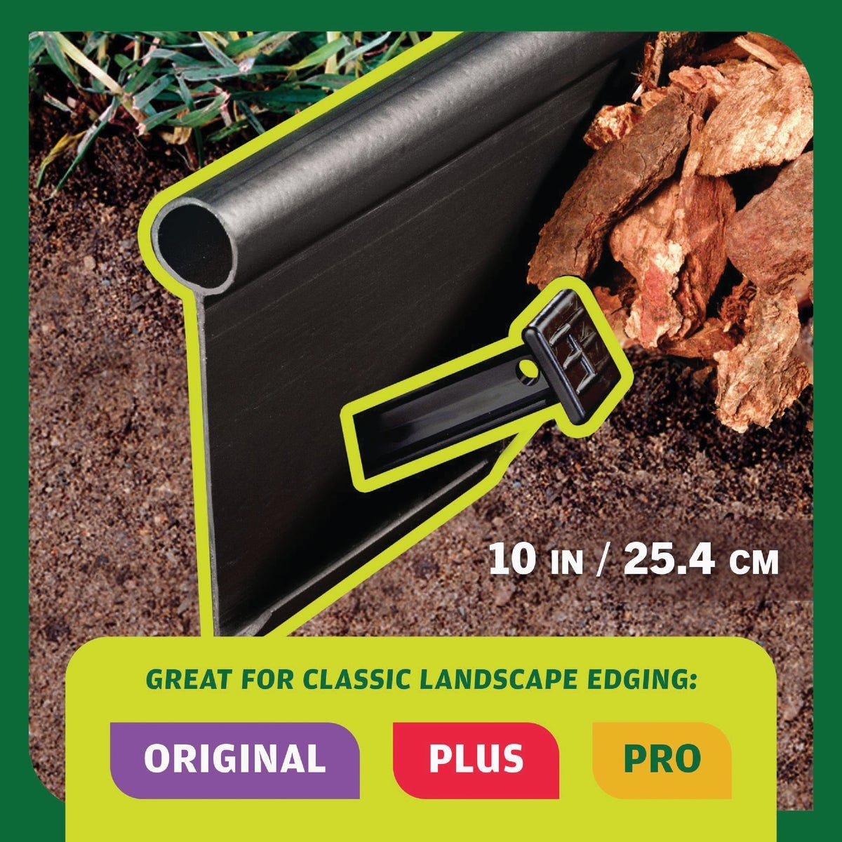 Master Mark Original 3.5 In. H. x 20 Ft. L. Black Plastic Lawn Edging - photo 4