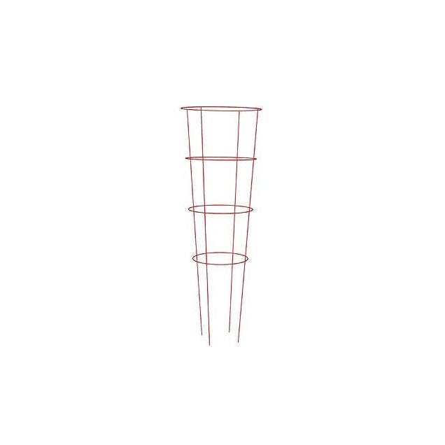 Panacea 54 In. Red Powder Coat Galvanized Heavy-Duty Tomato Cage Panacea 54 In. Red Powder Coat Galvanized Heavy-Duty Tomato Cage