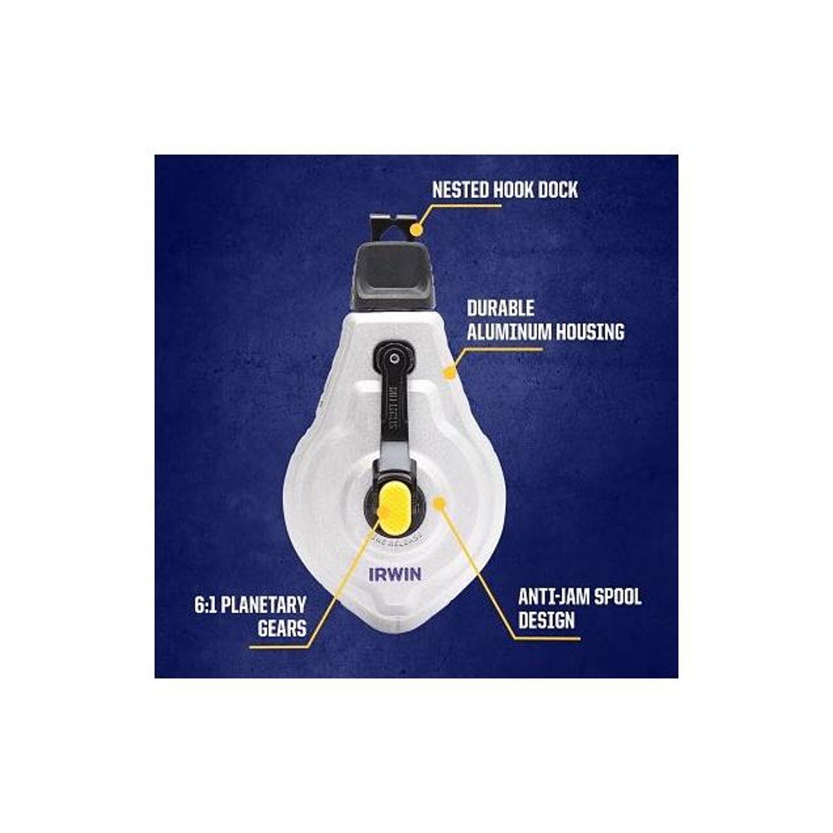 Irwin Strait-Line 100 Ft. 6:1 Chalk Reel