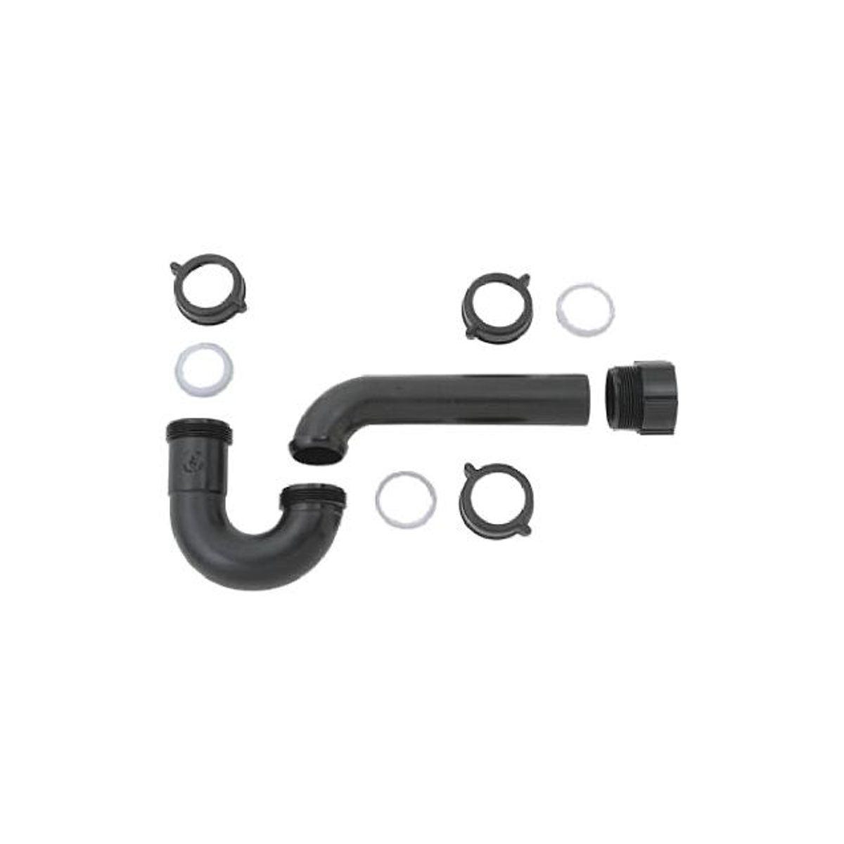 Master Plumber 1-1/2 In. Black Plastic Kitchen Wall Drain P-Trap Master Plumber 1-1/2 In. Black Plastic Kitchen Wall Drain P-Trap