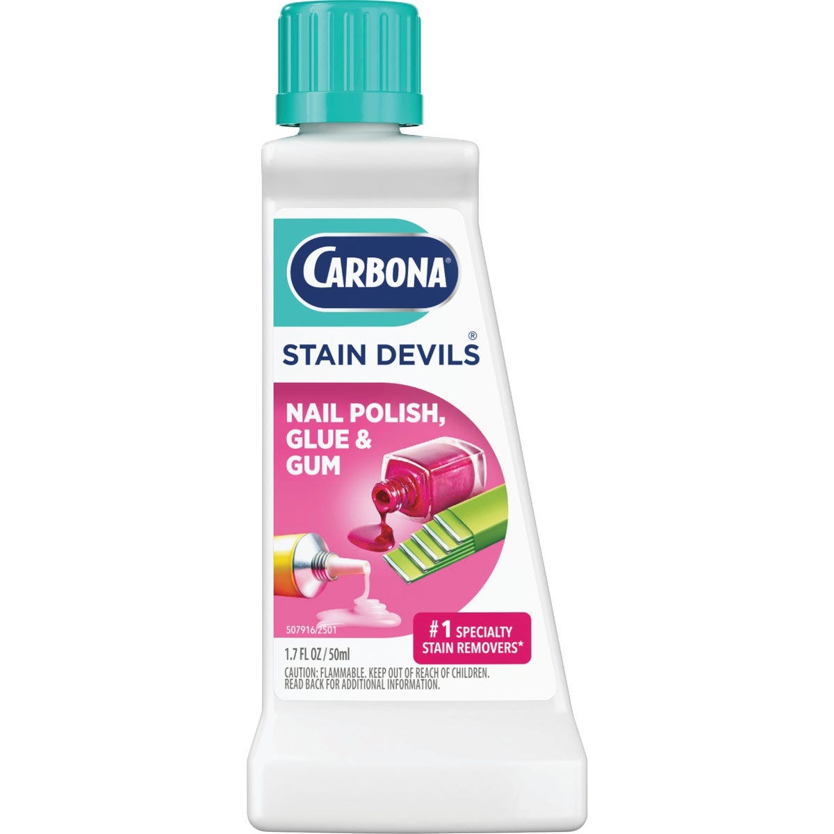 Carbona Stain Devils 1.7 Oz. Formula 1 Nail Polish, Glue, & Gum Stain Remover - photo 2