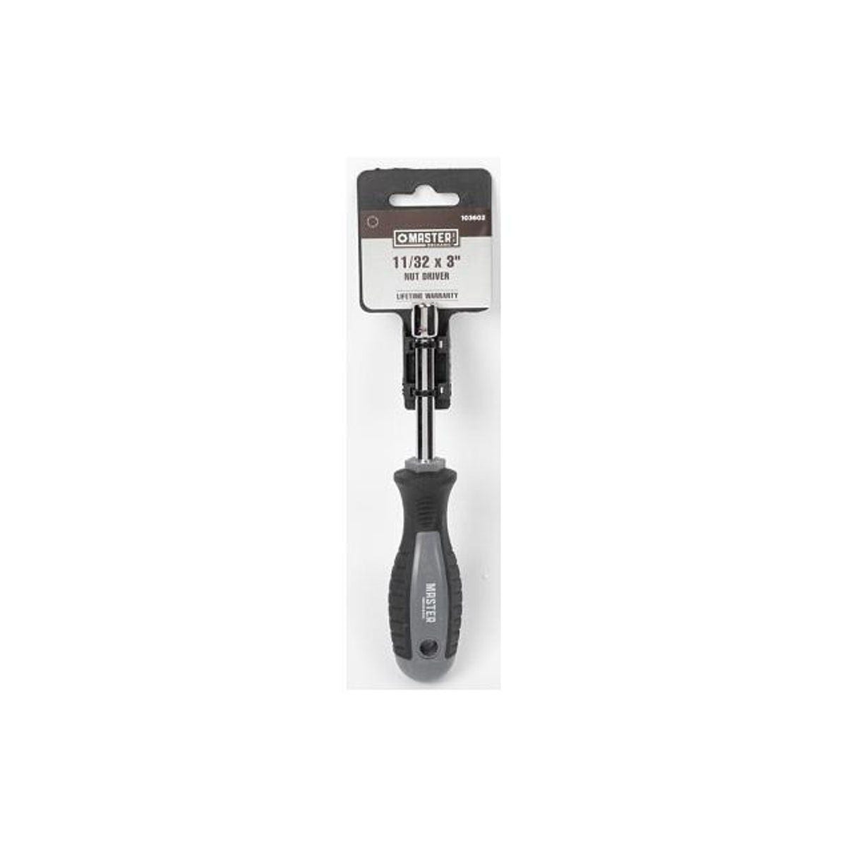 Master Mechanic 11/32 In. x 3-1/4 In. Round Solid Nut Driver Master Mechanic 11/32 In. x 3-1/4 In. Round Solid Nut Driver